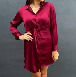 Style 1-3905044388-3236 STEVE MADDEN Red Size 4 Free Shipping Burgundy Cocktail Dress on Queenly