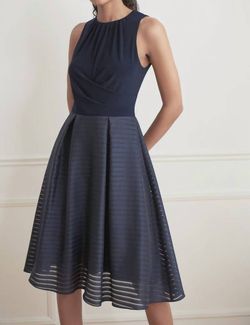Style 1-4223598846-98 Joseph Ribkoff Gray Size 10 Polyester Flare Cocktail Dress on Queenly