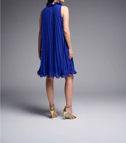 Style 1-473504143-2168 Joseph Ribkoff Royal Blue Size 8 Free Shipping Mini Cocktail Dress on Queenly