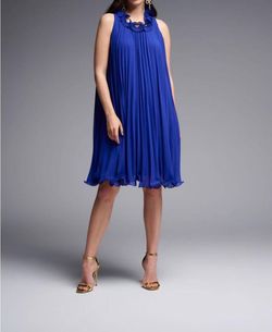Style 1-473504143-2168 Joseph Ribkoff Blue Size 8 Free Shipping Polyester Tall Height Cocktail Dress on Queenly