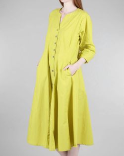 Style 1-49662602-2791 BITTE KAI RAND Yellow Size 12 Tall Height Flare Pockets Cocktail Dress on Queenly