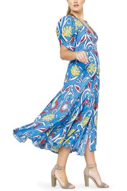 Style 1-668666385-3775 De Loreta Multicolor Size 16 Jersey Free Shipping Plus Size Tall Height Cocktail Dress on Queenly