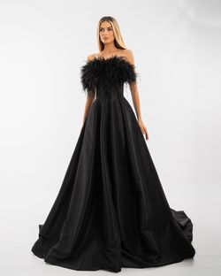 Style AD5525 Albina Dyla Black Size 0 Ad5525 Tall Height Straight Dress on Queenly