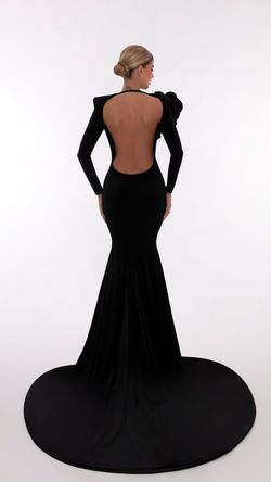 Style AD5613 Albina Dyla Black Size 16 Long Sleeve Ad5613 Floor Length Straight Dress on Queenly