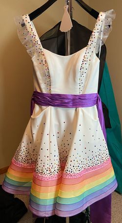 Johnathan Kayne Multicolor Size 0 Custom Square Cocktail Dress on Queenly