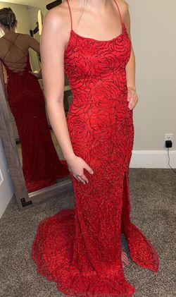 Primavera Red Size 00 Floor Length Prom 50 Off A-line Dress on Queenly