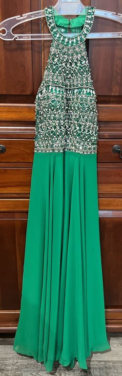 Blush Prom Green Size 2 Blush Backless Ball gown on Queenly