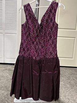 Flirtations Purple Size 6 Pageant Mini Cocktail Dress on Queenly