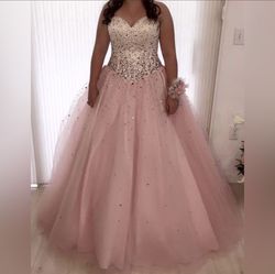 Jovani Pink Size 10 Prom 50 Off Corset Ball gown on Queenly