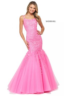 Sherri Hill Pink Size 2 Corset Jersey Square Military Mermaid Dress on Queenly