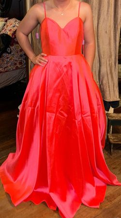 Style 20-361 Madison James Pink Size 10 Prom 50 Off 20-361 Jersey Ball gown on Queenly