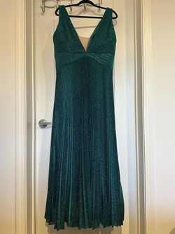 Elizabeth K Multicolor Size 18 Plus Size Turquoise Straight Dress on Queenly