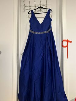 Studio 17 Blue Size 24 Plus Size Pockets Ball gown on Queenly