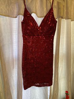 Honey and rosie Red Size 10 Nightclub Mini Cocktail Dress on Queenly