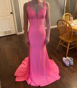 Pink Size 00 Mermaid Dress on Queenly