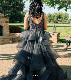 Jovani (custom) Multicolor Size 4 Prom Custom Ball gown on Queenly
