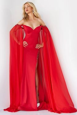 Style 07652 Jovani Red Size 4 Floor Length 07652 Free Shipping Mermaid Dress on Queenly