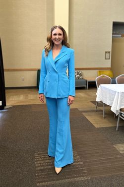 Blue Size 4 Jumpsuit Dress on Queenly