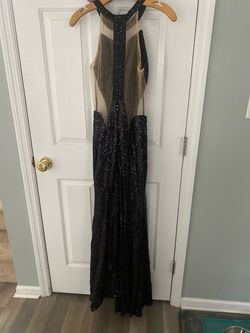 Cinderella Divine Black Size 0 Prom Side slit Dress on Queenly