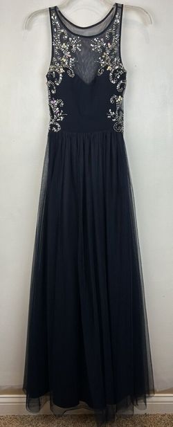 BLONDIE NITES Blue Size 2 Floor Length Bridesmaid A-line Dress on Queenly
