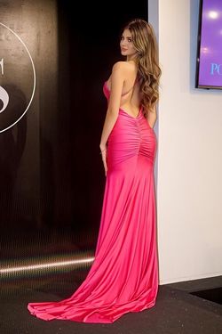 Style PS24051X Portia and Scarlett Hot Pink Size 8 Floor Length Mermaid Dress on Queenly