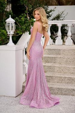 Style PS22036 Portia and Scarlett Pink Size 18 Floor Length Plus Size Pageant Mermaid Dress on Queenly