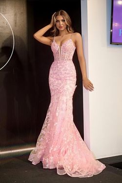 Style PS24504X Portia and Scarlett Pink Size 12 Ps24504x Prom Tall Height Mermaid Dress on Queenly