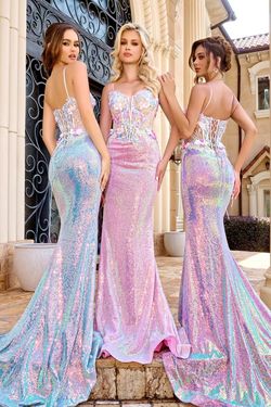 Style PS24244 Portia and Scarlett Blue Size 2 Floor Length Mermaid Dress on Queenly