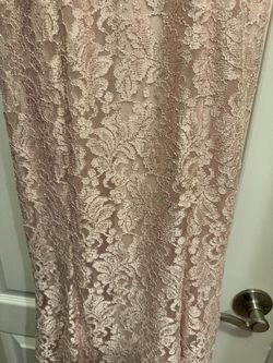 Camille La Vie Pink Size 6 Jersey Plunge Mermaid Dress on Queenly
