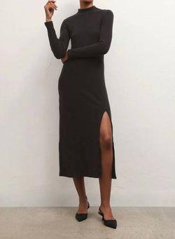 Style 1-1056685076-2696 Z Supply Black Size 12 Polyester Plus Size Spandex Cocktail Dress on Queenly