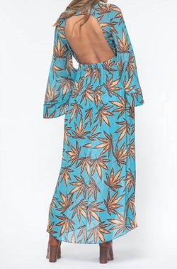Style 1-1076867057-95 DOROTHEE SCHUMACHER Blue Size 2 Print Turquoise Pattern Straight Dress on Queenly