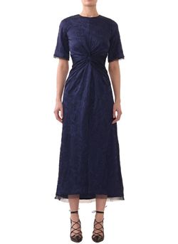 Style 1-1108726716-5481 JASON WU Blue Size 12 Sleeves Tall Height Navy Free Shipping Cocktail Dress on Queenly