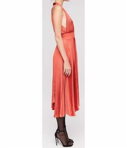 Style 1-1169406427-98 A.L.C. Orange Size 10 Tall Height 1-1169406427-98 Polyester Cocktail Dress on Queenly