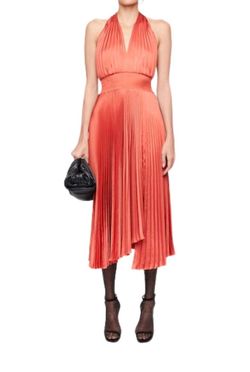 Style 1-1169406427-98 A.L.C. Orange Size 10 Vintage Polyester Cocktail Dress on Queenly