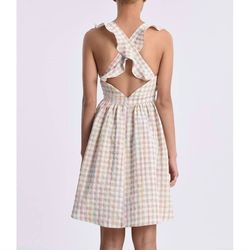 Style 1-1171829489-2696 MOLLY BRACKEN Nude Size 12 Polyester Plus Size Cocktail Dress on Queenly
