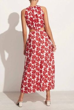 Style 1-1341642002-2901 FAITHFULL THE BRAND Multicolor Size 8 Print High Neck Cocktail Dress on Queenly