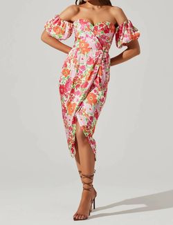 Style 1-147126409-3855 ASTR Pink Size 0 Mini Floral Sleeves Cocktail Dress on Queenly