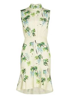 Style 1-1504455228-3642 SALONI White Size 2 High Neck Mini Keyhole Cocktail Dress on Queenly