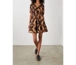 Style 1-1588101369-3855 Rails Brown Size 0 V Neck Tall Height Cocktail Dress on Queenly