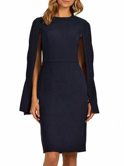 Style 1-2098804902-238 Trina Turk Blue Size 12 Straight Free Shipping Side Slit Tall Height Plus Size Cocktail Dress on Queenly
