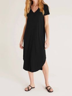Style 1-2220872108-3011 Z Supply Black Size 8 Tall Height Mini Cocktail Dress on Queenly