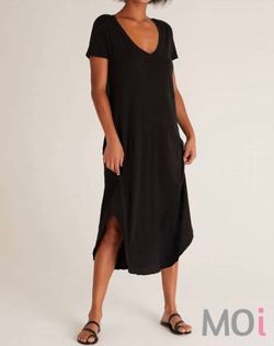 Style 1-2220872108-3471 Z Supply Black Size 4 Tall Height Mini Cocktail Dress on Queenly