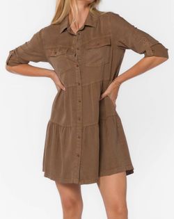Style 1-2427174990-3855 Velvet Heart Brown Size 0 High Neck Mini Cocktail Dress on Queenly