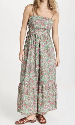 Style 1-2476135216-2901 LOST + WANDER Green Size 8 Floral Tall Height Free Shipping Straight Dress on Queenly