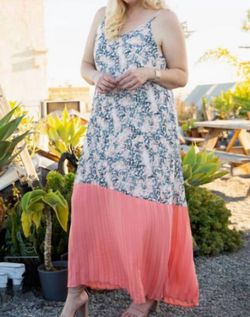 Style 1-2506626743-1474 Main Strip Pink Size 28 Plus Size Floor Length Straight Dress on Queenly