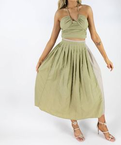 Style 1-258475860-2793 MOON RIVER Green Size 12 Jersey Straight Dress on Queenly