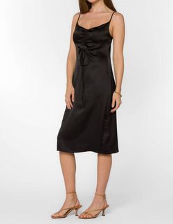 Style 1-2605148259-2901 Velvet Heart Black Size 8 Tall Height Satin Cocktail Dress on Queenly