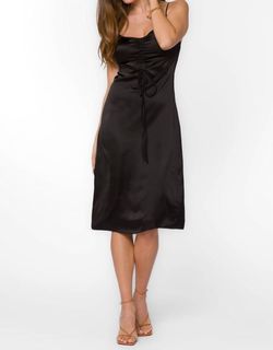 Style 1-2605148259-2901 Velvet Heart Black Size 8 Tall Height Satin Cocktail Dress on Queenly
