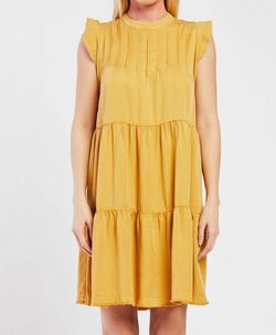 Style 1-2737477514-2696 Velvet Heart Yellow Size 12 High Neck Cocktail Dress on Queenly