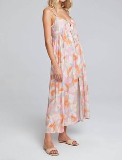 Style 1-2737941642-3236 saltwater LUXE Orange Size 4 Floral Straight Dress on Queenly